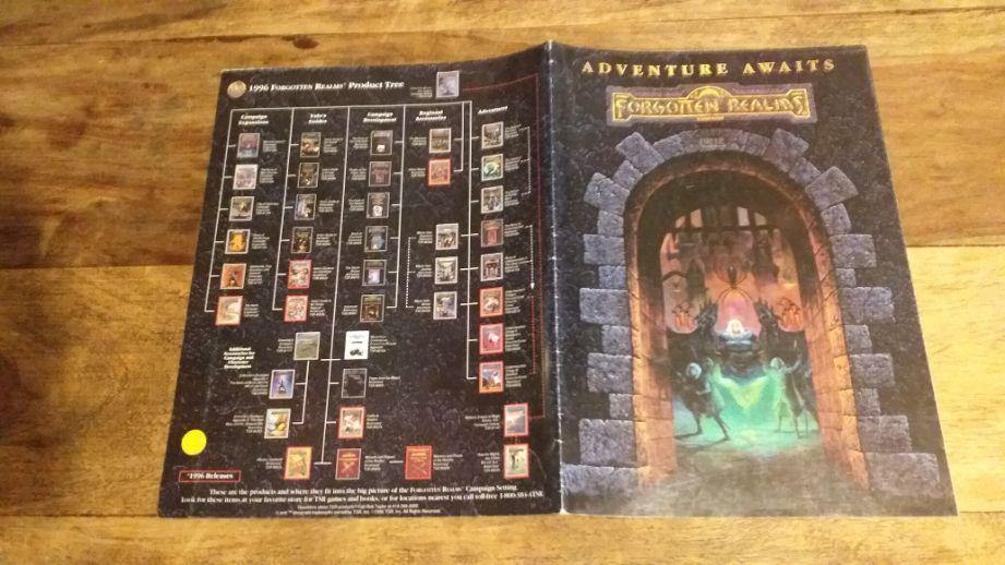 FORGOTTEN REALMS CONSPECTUS MAP DUNGEONS & DRAGONS AD&D - AllRoleplaying.com
