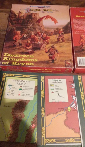 Dwarven Kingdoms of Krynn Dragonlance AD&D 2nd Edition Box Set TSR 1086 1993