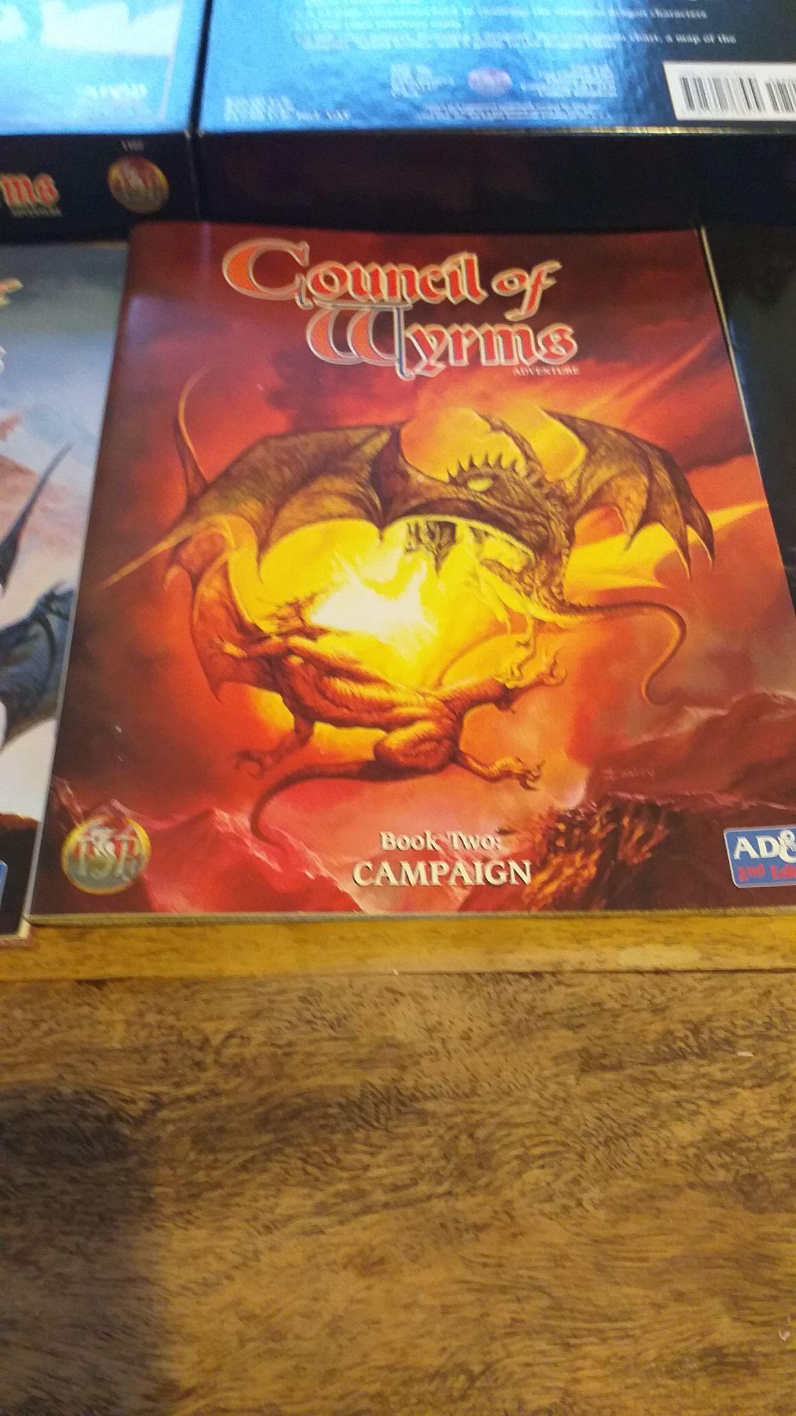 Council of Wyrms AD&D 2Ed Fantasy Roleplaying Box - 3 books - 3 maps - 12RefCards - AllRoleplaying.com