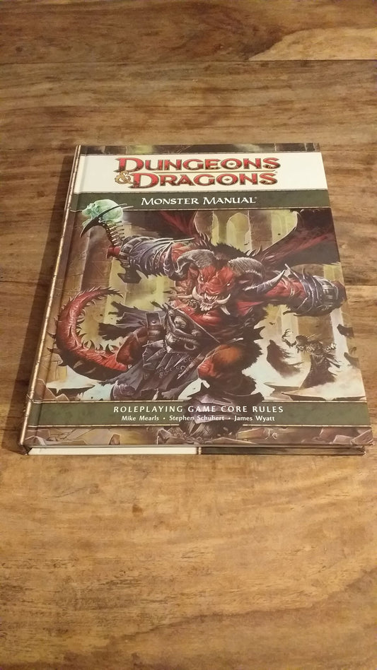 Monster Manual Dungeons & Dragons 4th Edition D&D Wizards of the Coast