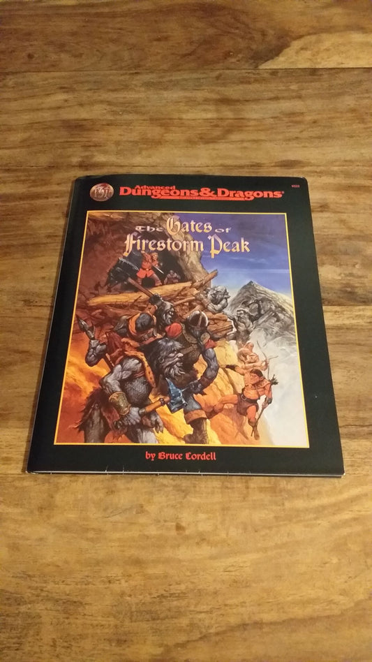 The Gates of Firestorm Peak Advanced Dungeons & Dragons AD&D 2nd Edition TSR 1996