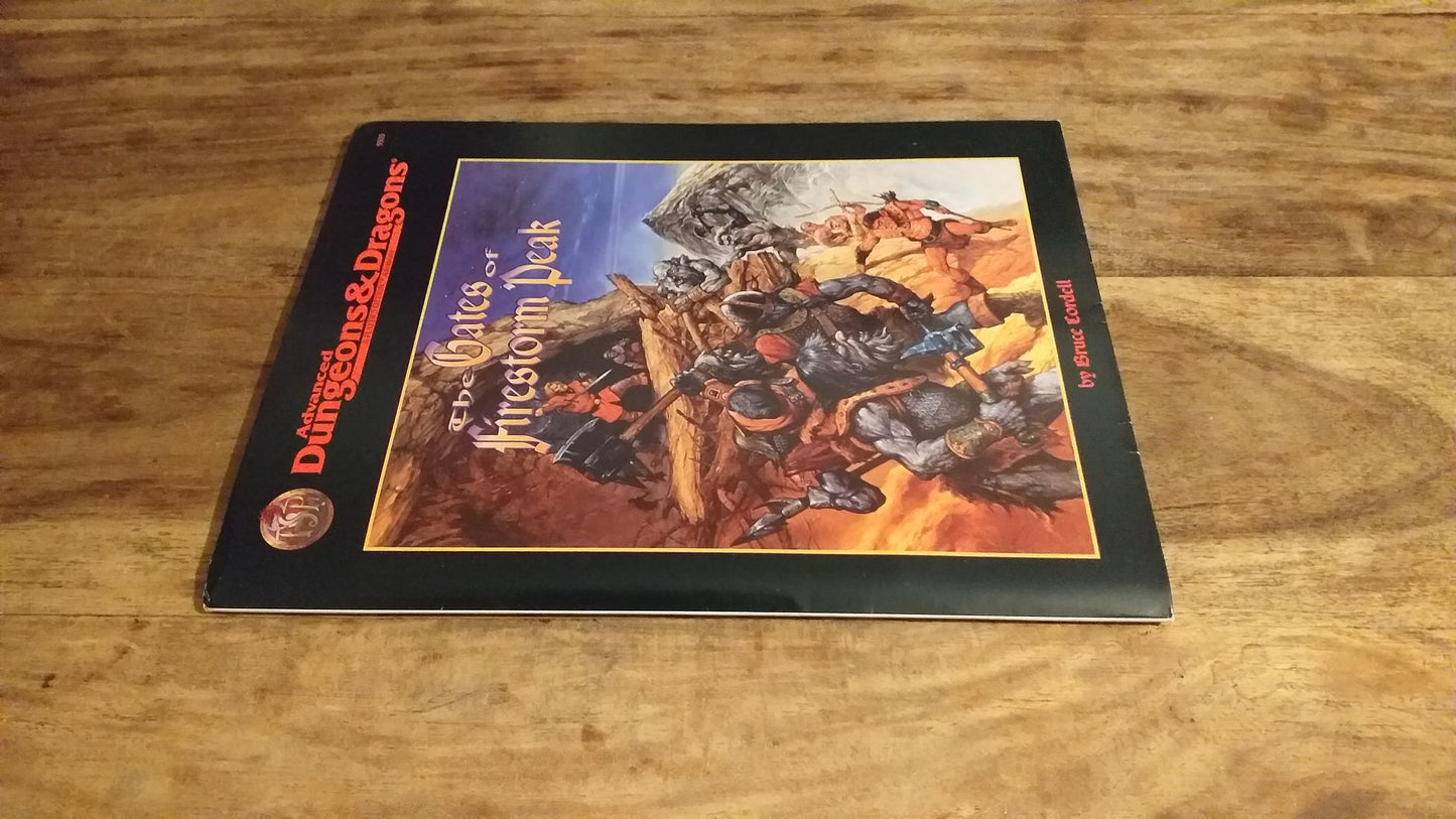 The Gates of Firestorm Peak Advanced Dungeons & Dragons AD&D 2nd Edition TSR 1996