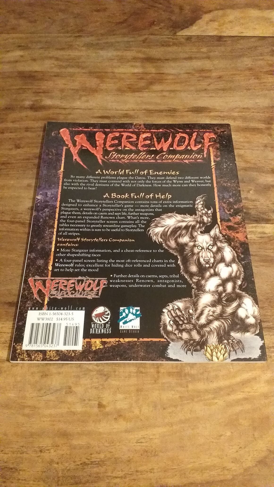 Werewolf Storytellers Companion Sourcebook The Apocalypse 2001 White Wolf