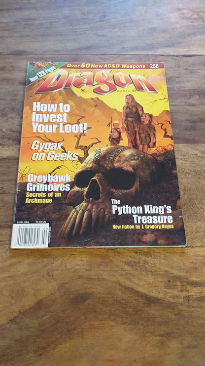 Dragon Magazine #268 "How to Invest Your Loot!, Greyhawk Grimoires" TSR