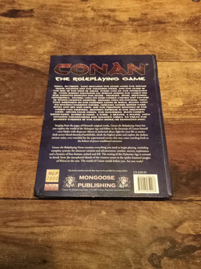 Conan The Roleplaying Game 2nd Ed Mongoose Publishing MGP 7800 Hardcover 2007