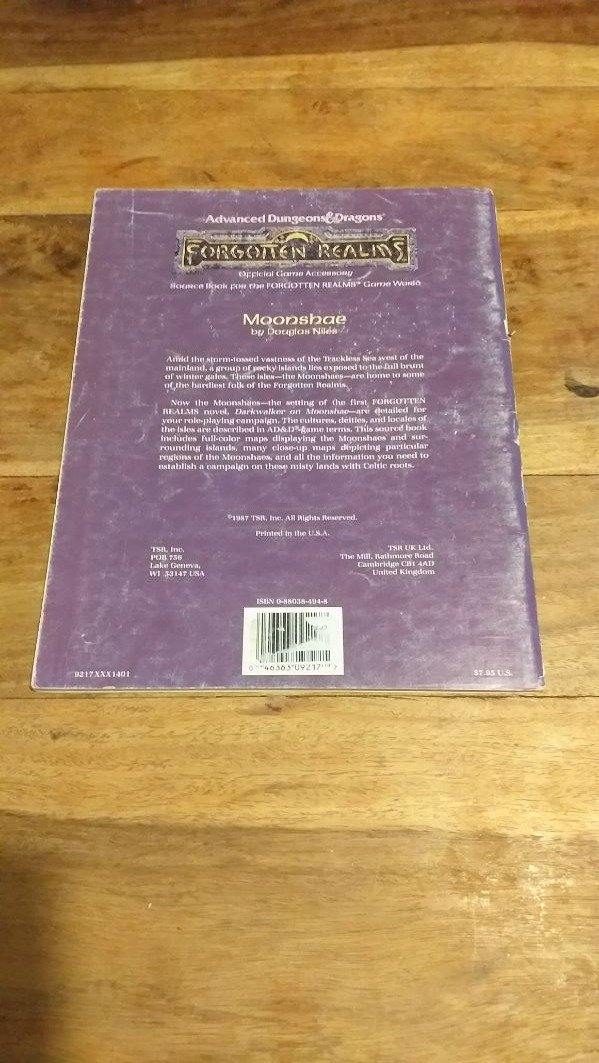 Moonshae Forgotten Realms AD&D 1st Edition TSR 1987 - AllRoleplaying.com