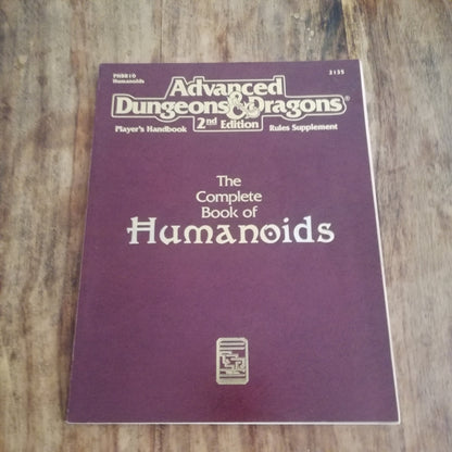 AD&D The Complete Book of Humanoids TSR 2nd Ed - AllRoleplaying.com