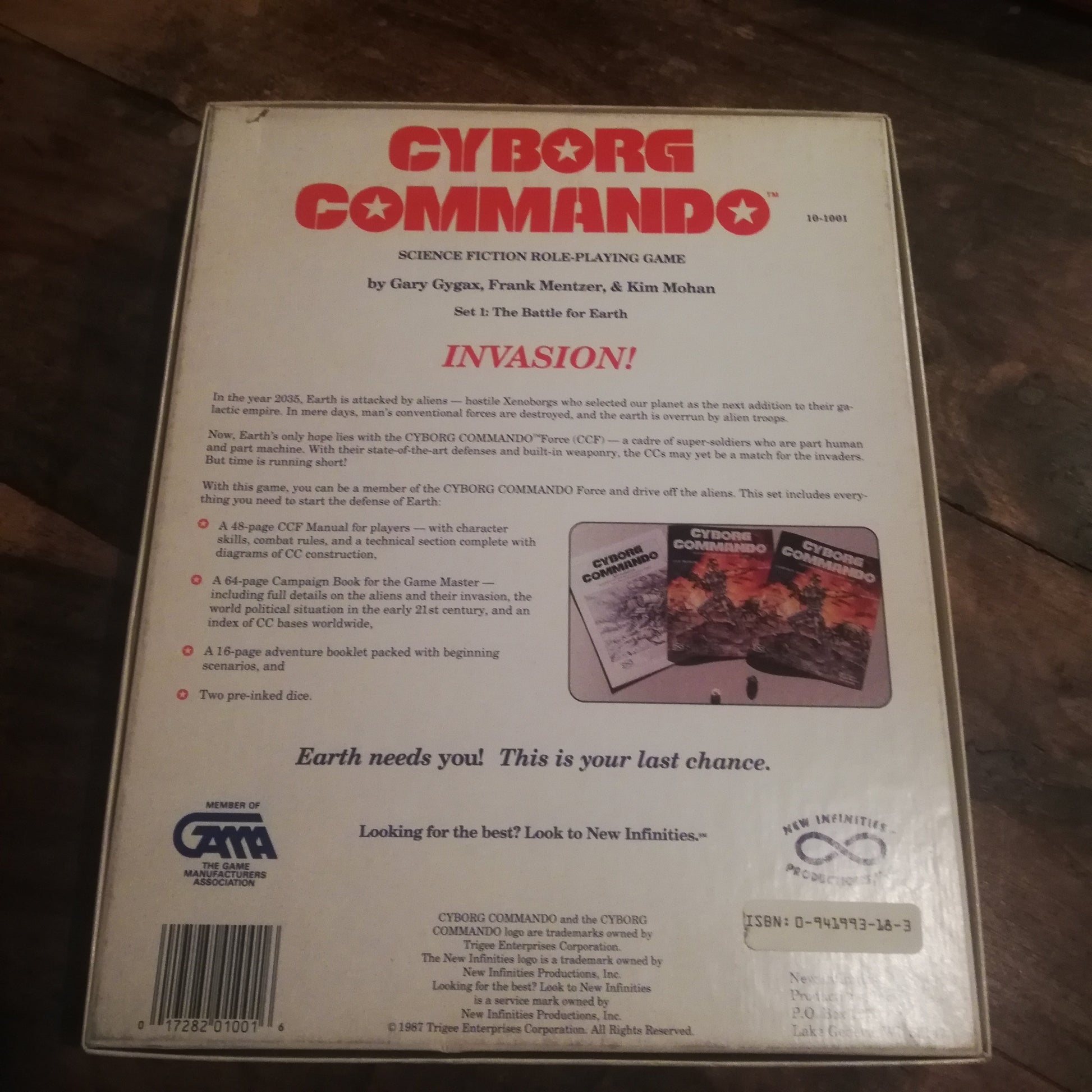 Cyborg Commando Boxed Rules Books Battle for Earth Box Set - AllRoleplaying.com