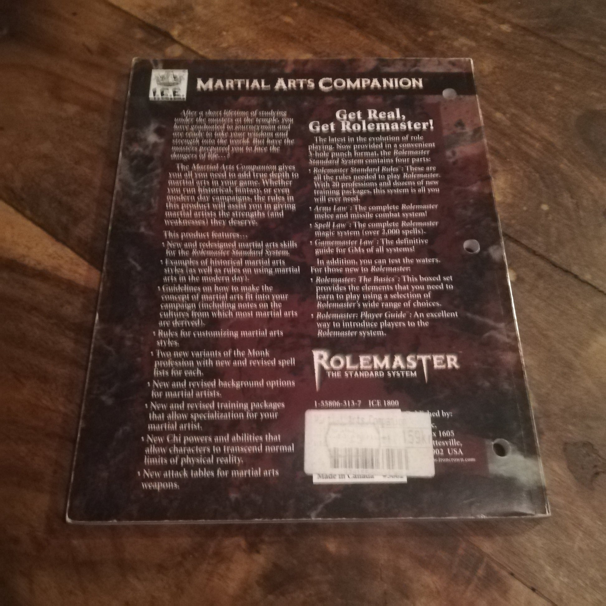 Rolemaster Martial Arts Companion I.C.E. - AllRoleplaying.com