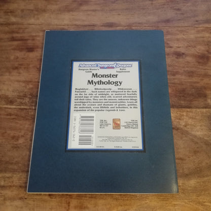 AD&D MONSTER MYTHOLOGY AD&D 2nd Edition Accessory - AllRoleplaying.com