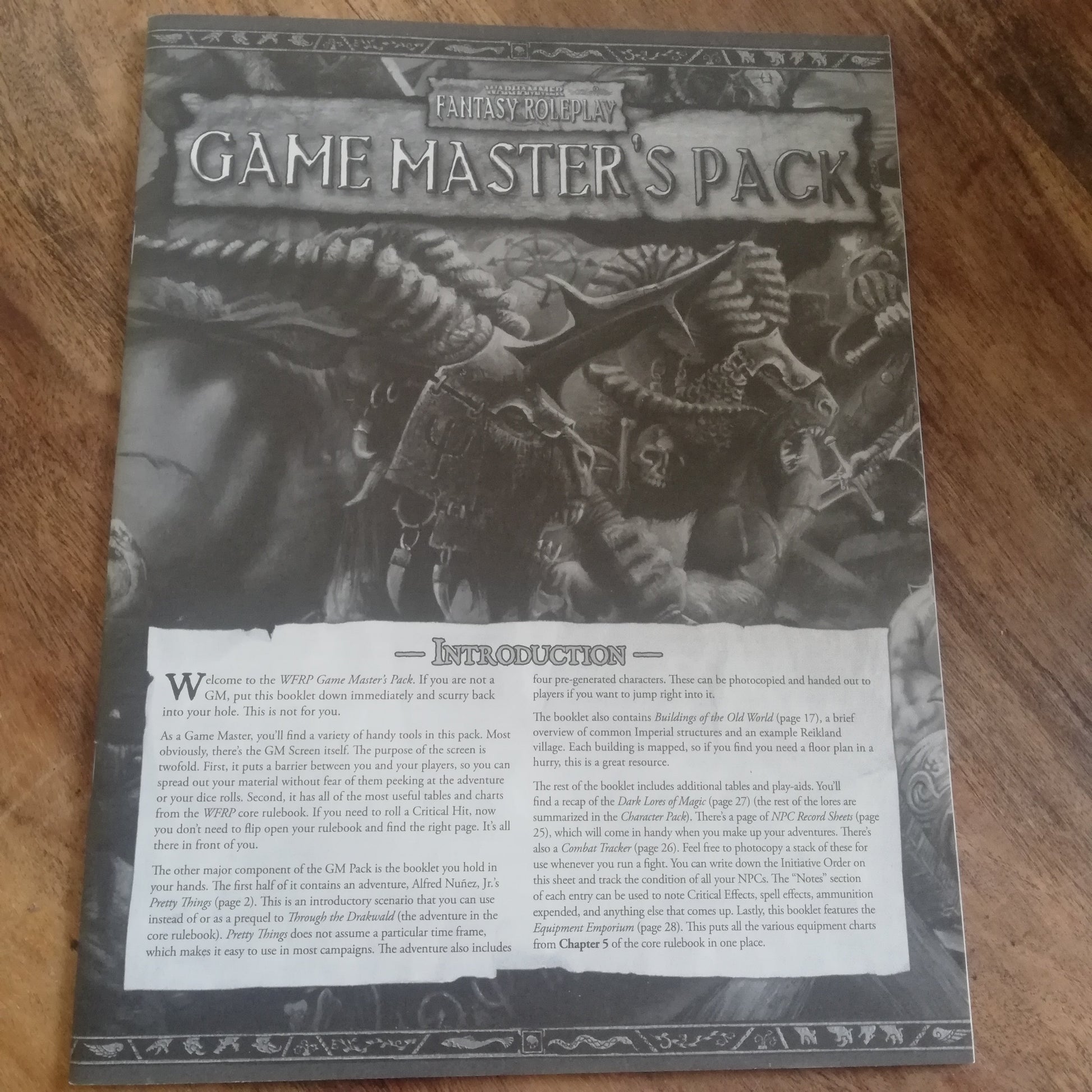 Warhammer Fantasy : Game Master's Pack book WFRP - AllRoleplaying.com