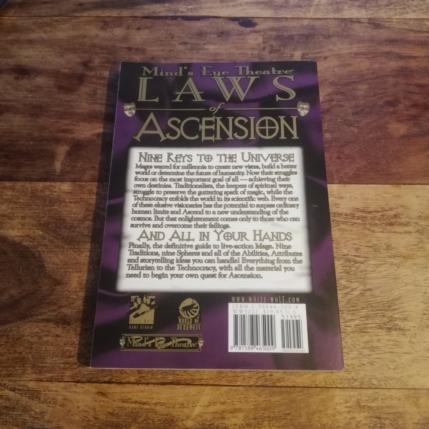 Mind's Eye Theatre Laws of Ascension White Wolf Mage - AllRoleplaying.com