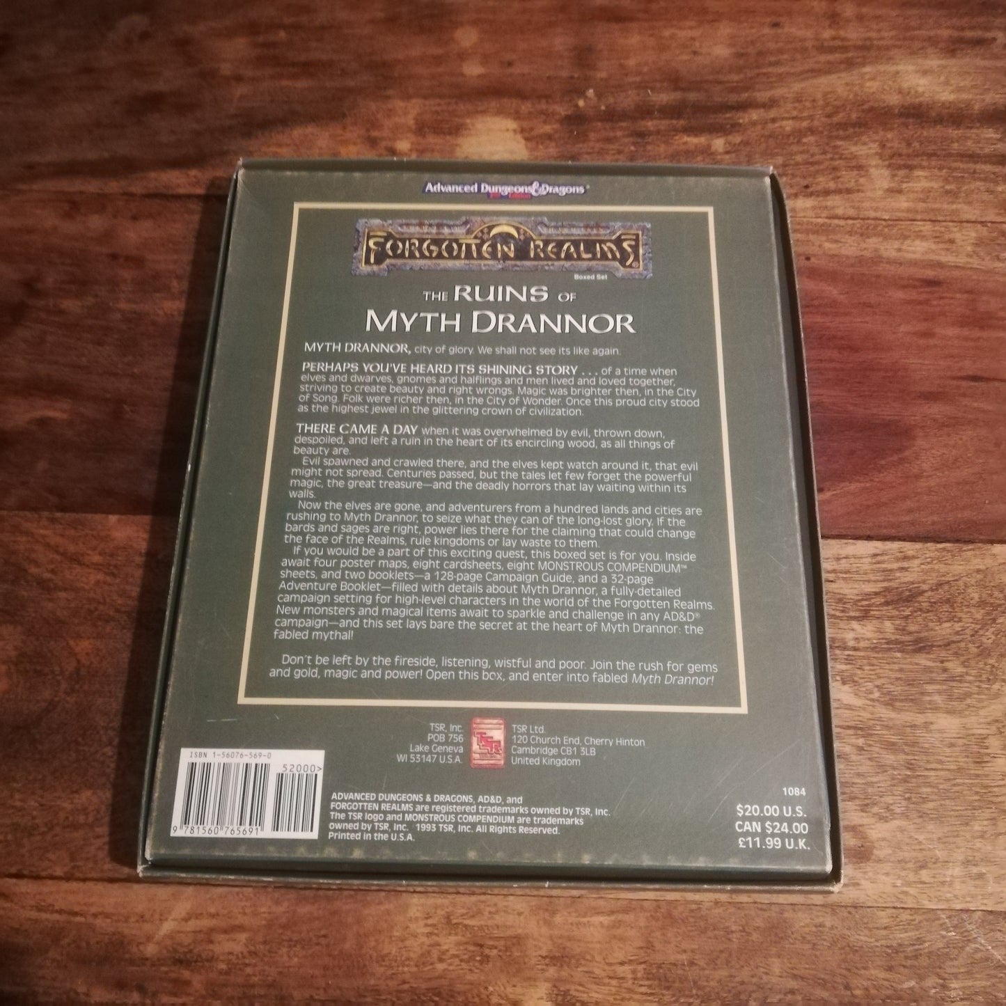 Forgotten Realms : The Ruins of Myth Drannor Box Set AD&D TSR - AllRoleplaying.com