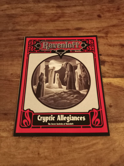 Ravenloft Cryptic Allegiances AD&D Expansion Booklet Forbidden Lore 1992 TSR #1079