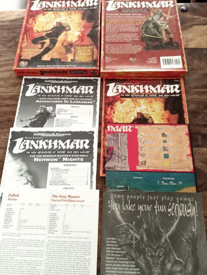 Lankhmar The New Adventures Of Fafhrd & Gray Mouser AD&D Box Set TSR 1144 1996