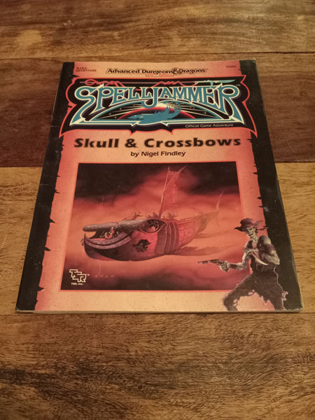 SpellJammer Skull Crossbows Adventure With Map SJA2 AD&D 2nd Ed 1990 TSR 9286