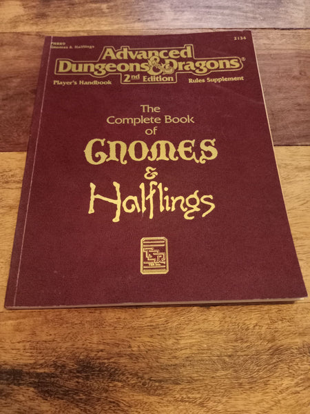AD&D The Complete Book of Gnomes & Halflings AD&D 2nd Edition 1993 TSR 2134