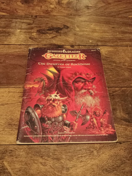 Gazetteer The Dwarves Of Rockhome With Map Dungeons & Dragons 9227 TSR 1988