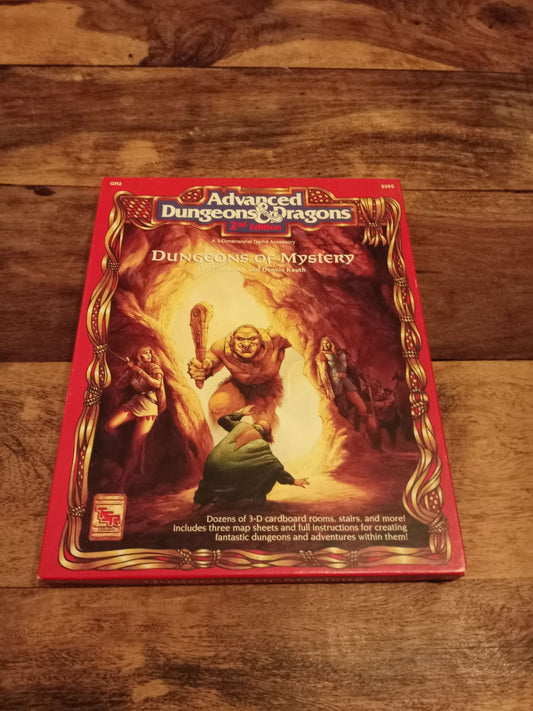 Dungeons of Mystery AD&D 2nd Ed 3-D Building Box Set 1992 TSR 9365