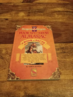 Dungeons & Dragon Poor Wizard's Almanac & Book of Facts Challenger Series With Map 1992