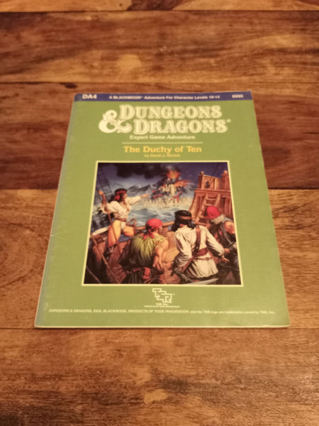 Dungeons & Dragons THE DUCHY OF TEN DA4 9205 With Map 1987
