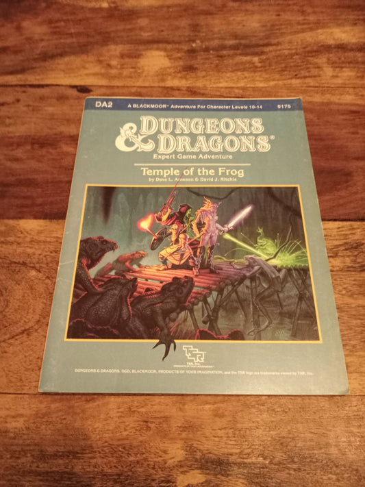 Dungeons & Dragons Temple of the Frog Adventure Module 1986 DA2 TSR 9175