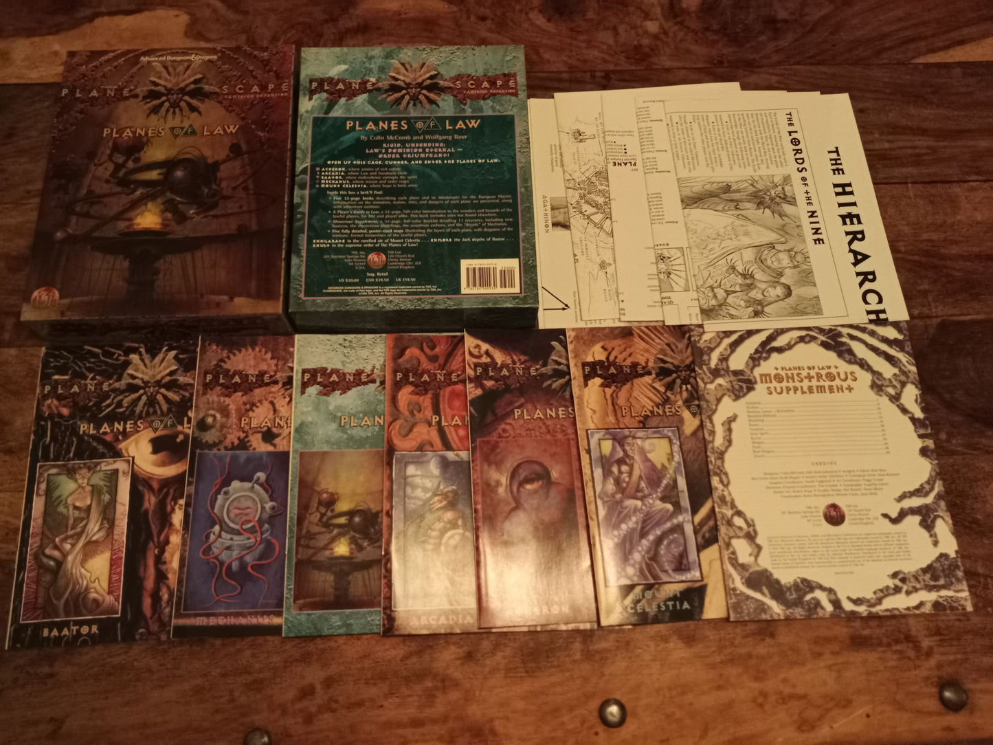 Planescape Planes of Law Box Set AD&D 2nd Ed Complete TSR #2607 1995