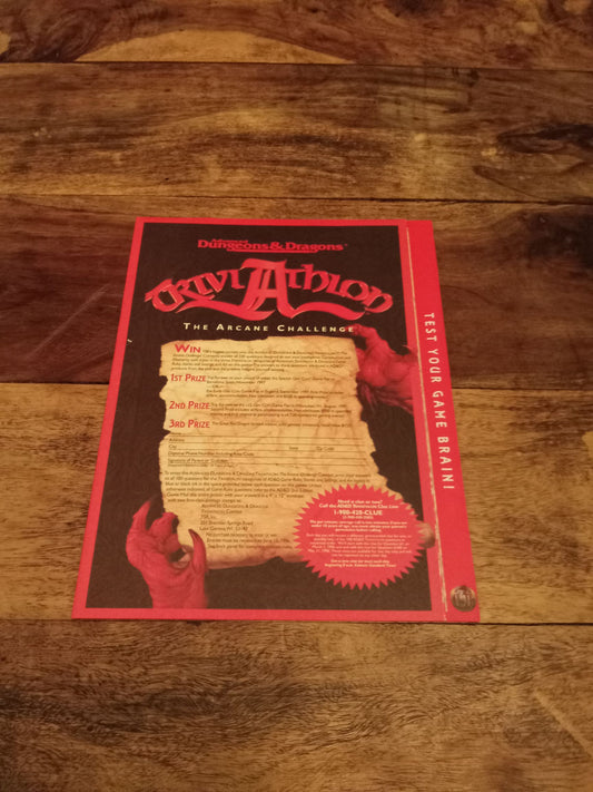 Triviathlon The Arcane Challenge Advanced Dungeons & Dragons TSR 1996