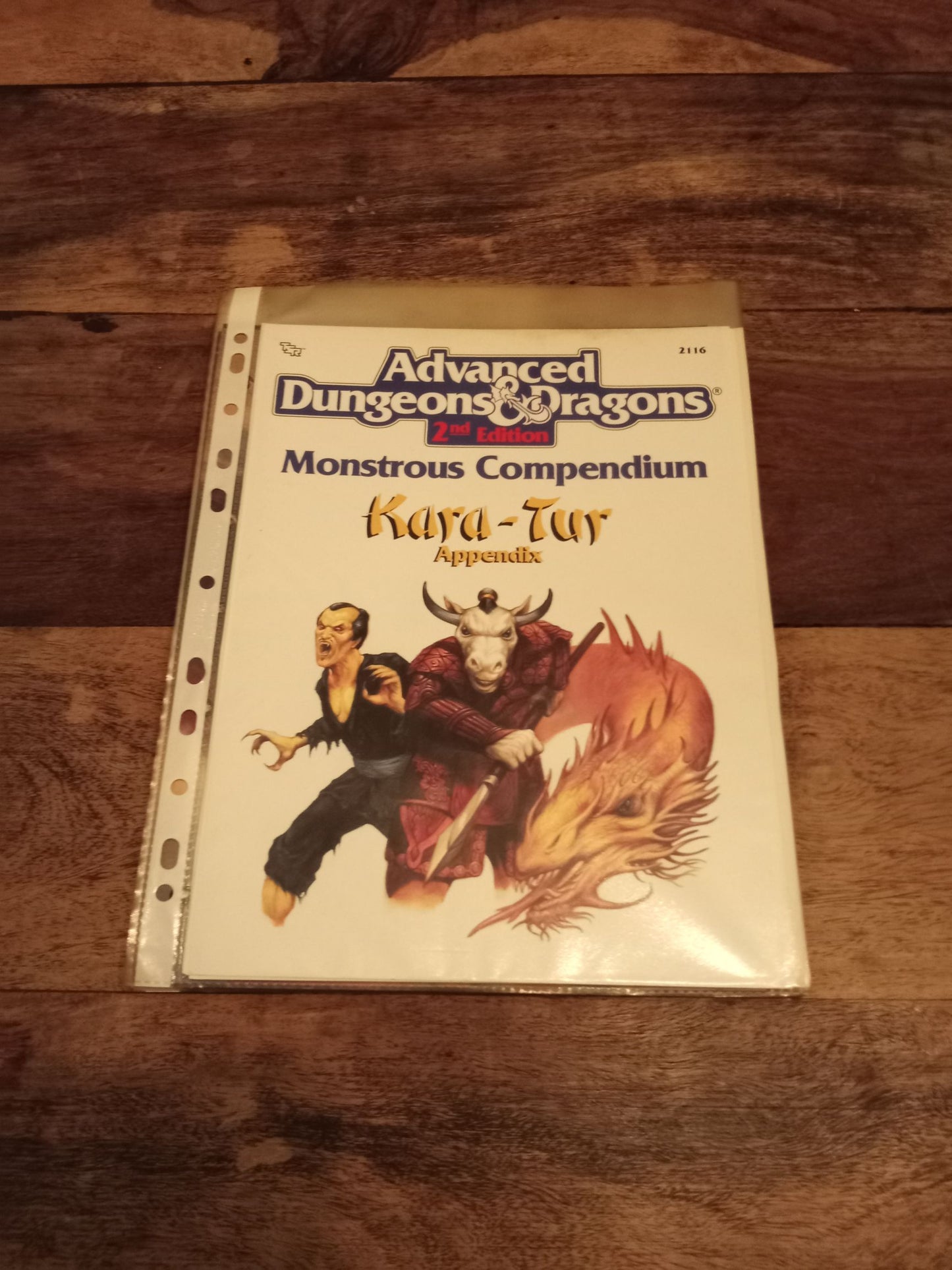 Kara-Tur Monstrous Compendium Appendix TSR 2116 AD&D 2nd ed MC6 1990