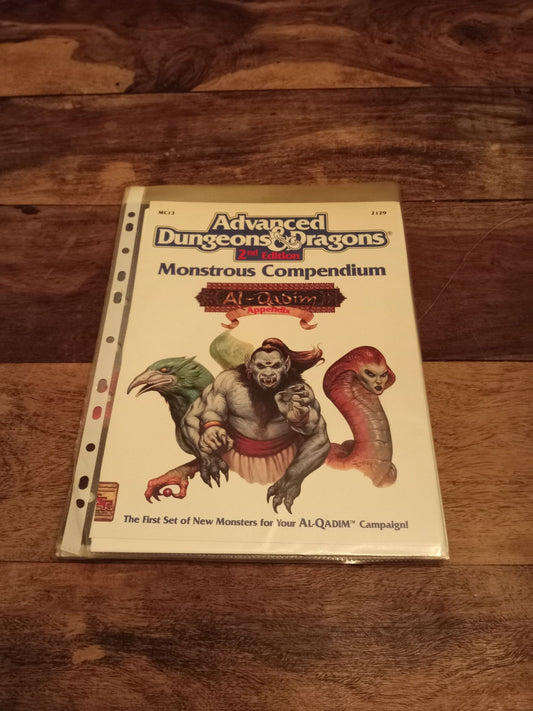 Al-Qadim Monstrous Compendium Appendix TSR 2129 AD&D 2nd ed MC13 1992