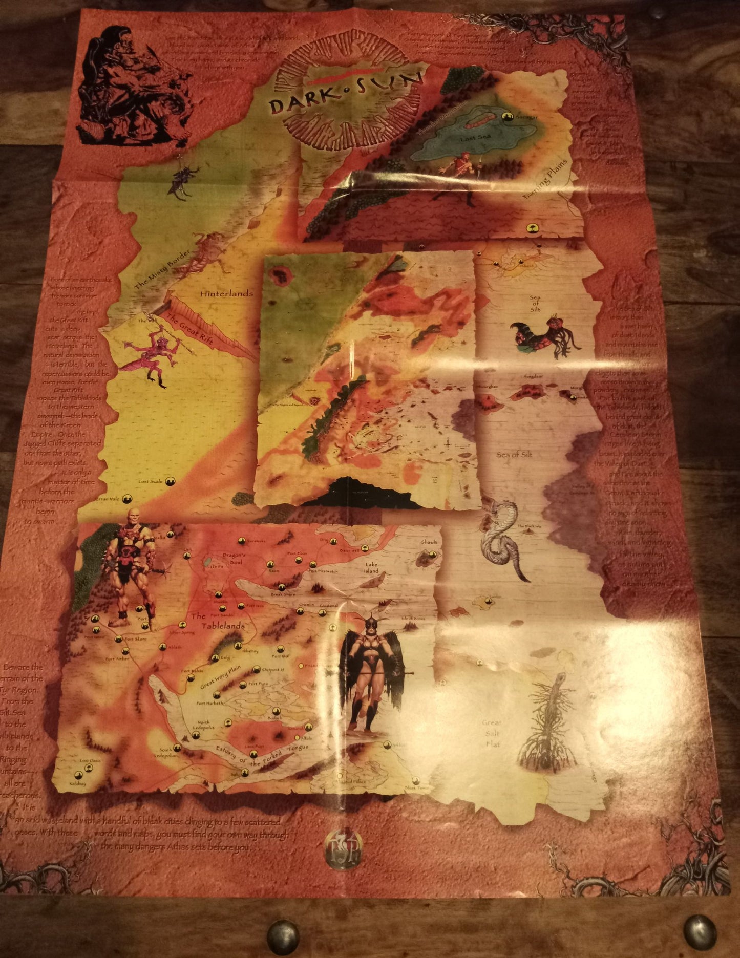 Dark Sun Conspectus Map TSR 1995