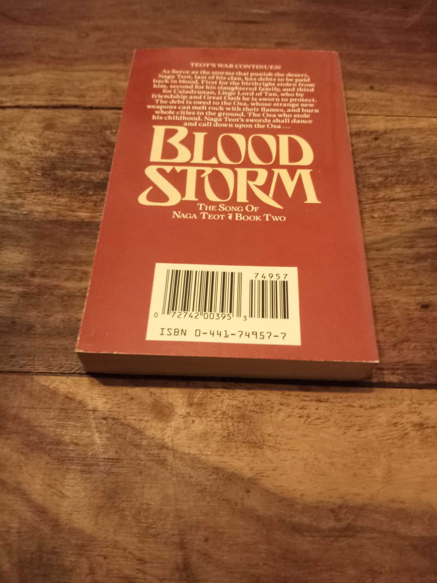 Bloodstorm The Song Of Naga Teot #2 Heather Gladney 1989