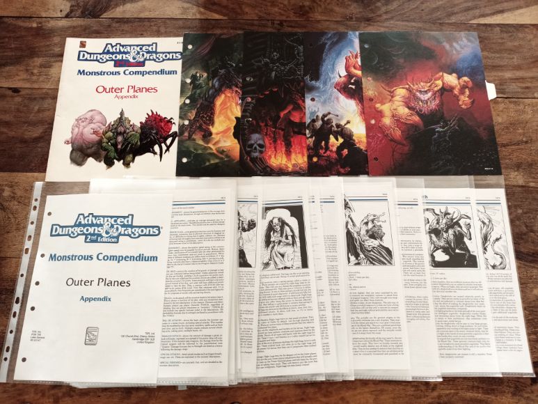 Outer Planes Monstrous Compendium Appendix TSR 2118 AD&D 2nd ed MC8 1991