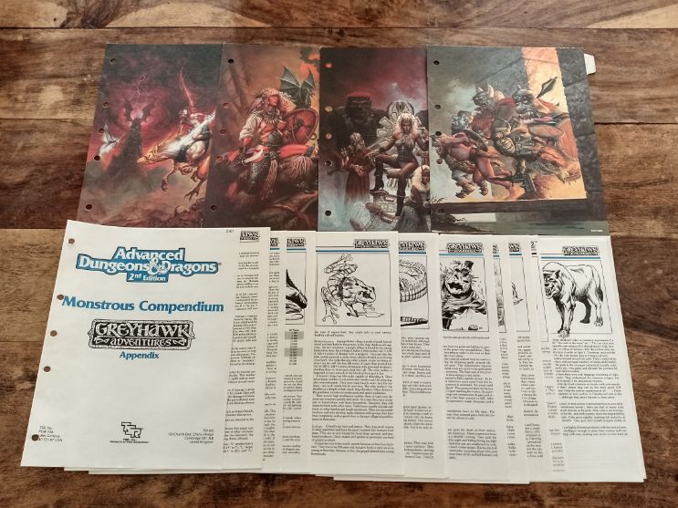 Greyhawk Adventures Monstrous Compendium Appendix TSR 2107 AD&D 2nd ed MC5 1990