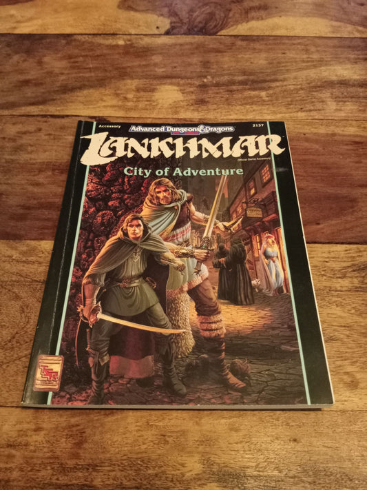 AD&D Lankhmar City of Adventure AD&D 2nd Ed TSR #2137 With Map 1993