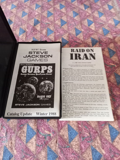 Raid on Iran Original Pocket Box Steve Jackson Games 1980
