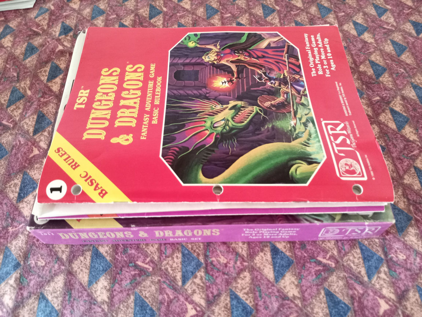 Dungeons & Dragons Basic Rules Box Set 1 Vintage TSR 1011 1980 NEAR MINT