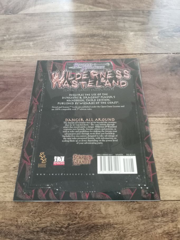 Sword & Sorcery Wilderness & Wasteland Scarred Lands Encounters WW8331 d20 2002
