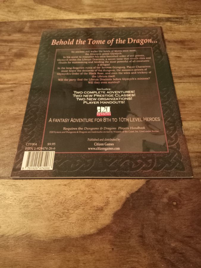 Tome of the Dragon d20 CIT004 Citizen Games 2002