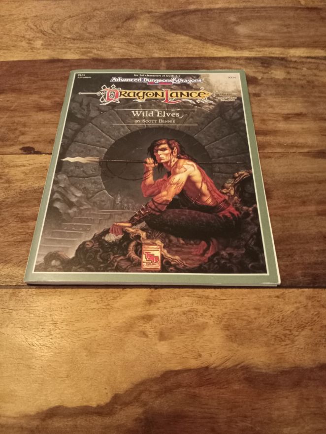 Dragonlance Wild Elves With Map 1991 TSR 9334