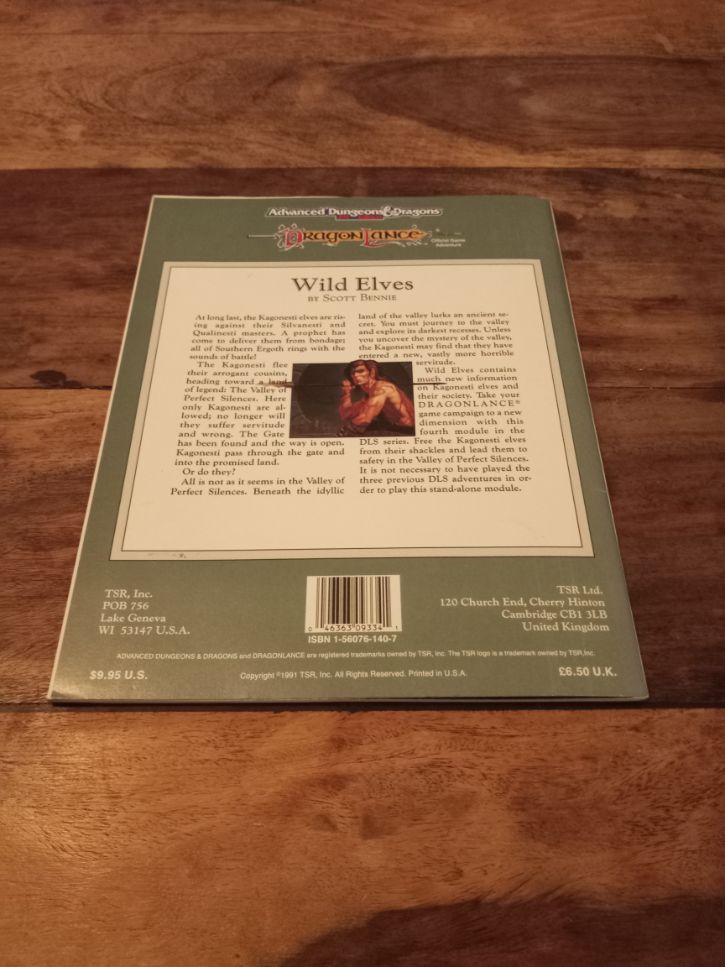 Dragonlance Wild Elves With Map 1991 TSR 9334