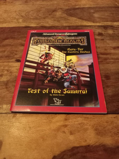 Forgotten Realms Test Of The Samurai AD&D 2nd ed with Map OA7 9258 TSR 1989