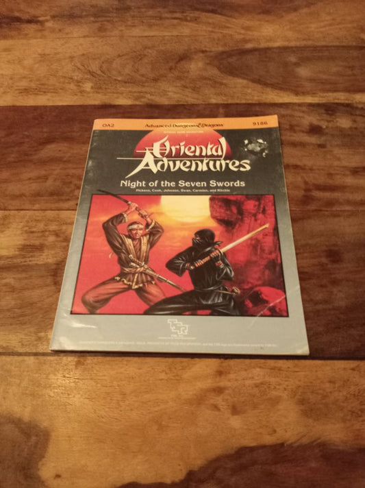 AD&D Night of the Seven Swords  Oriental Adventures TSR 9186 OA2 1986