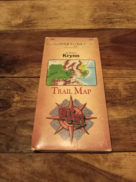 Dragonlance The World of Krynn Trail Map TM3 TSR 9400 AD&D 1989