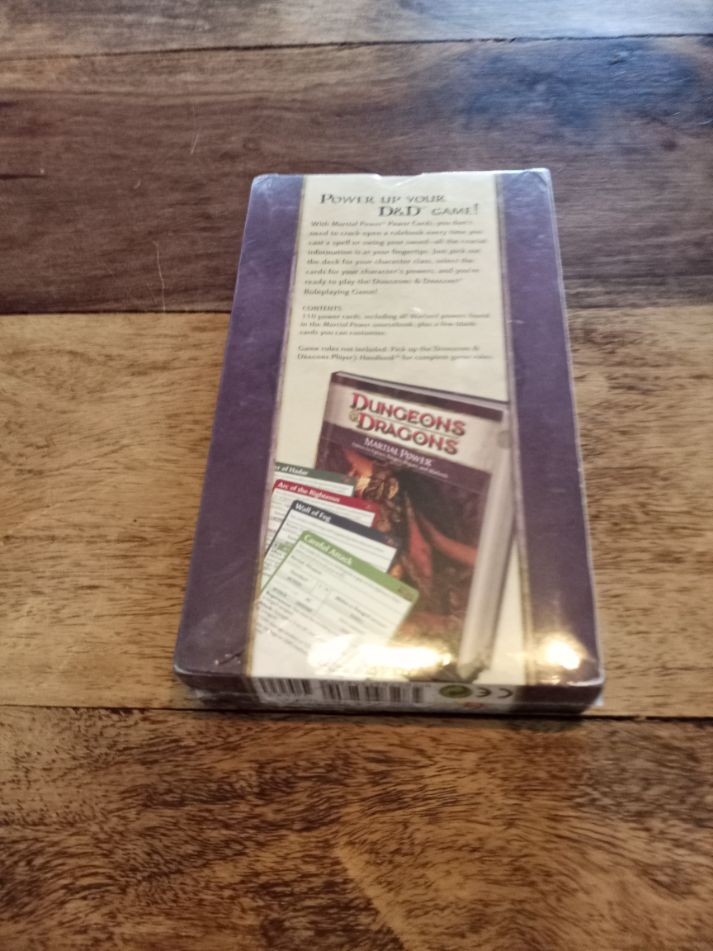 Warlord Power Cards Dungeons & Dragons 4th Ed Player's Handbook Cards Sealed 2010