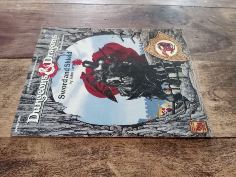 Dungeons and Dragons Sword and Shield TSR 9387 With Map D&D 1992