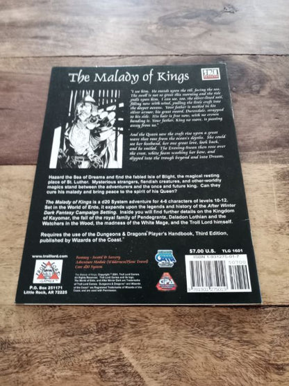 The Malady of Kings d20 TLG 1601 Troll Lord Games 2001