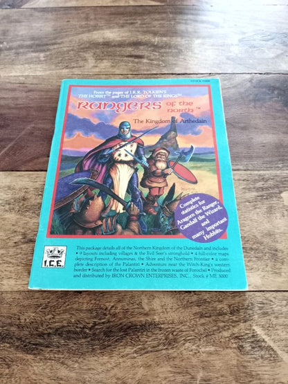 MERP Rangers of the North  I.C.E. 3000 Middle-Earth Role Playing 1st Ed With Map 1984