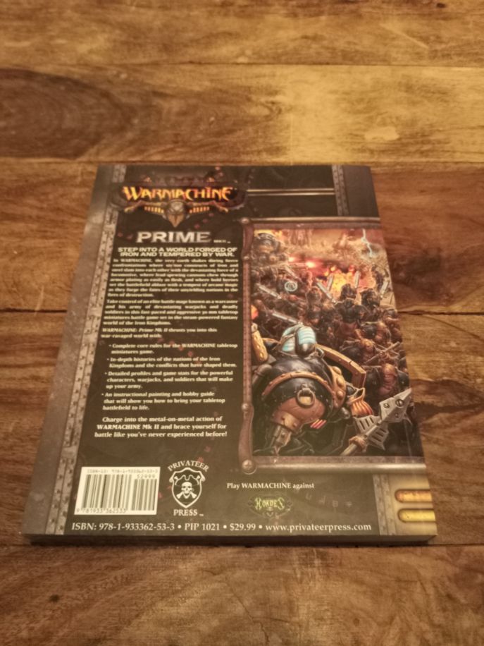 Warmachine Prime Mk II Steam-Powered Miniatures Combat Privateer Press 2010