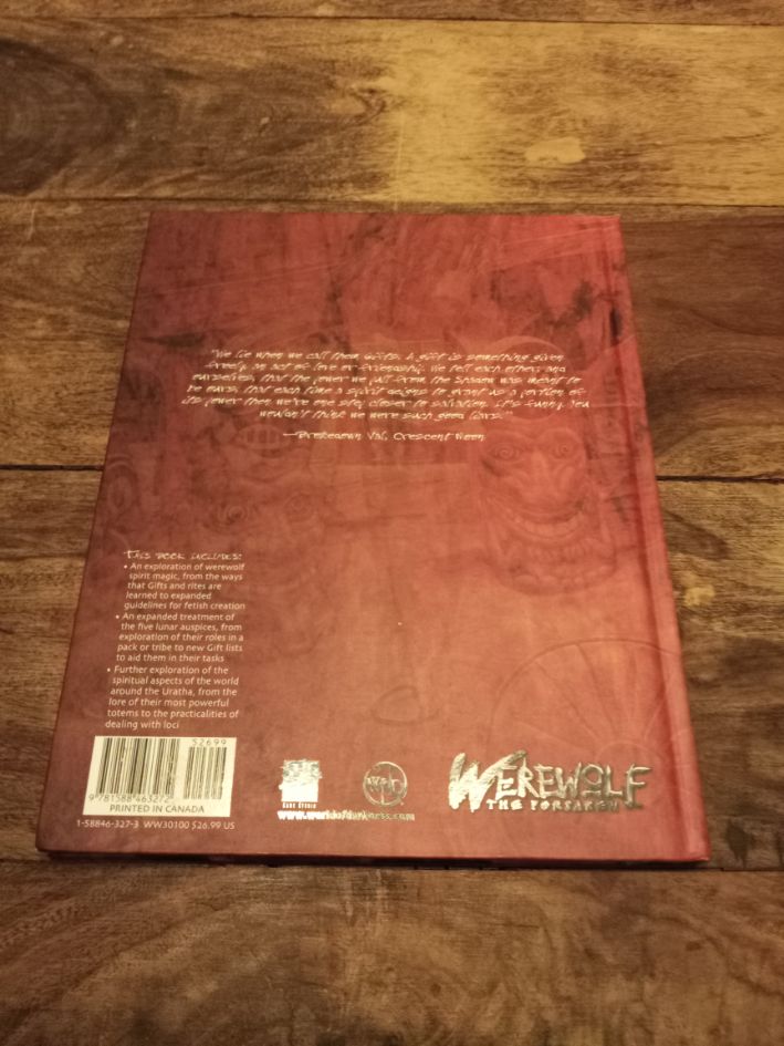 Werewolf the Forsaken Lore of the Forsaken World of Darkness White Wolf 2005